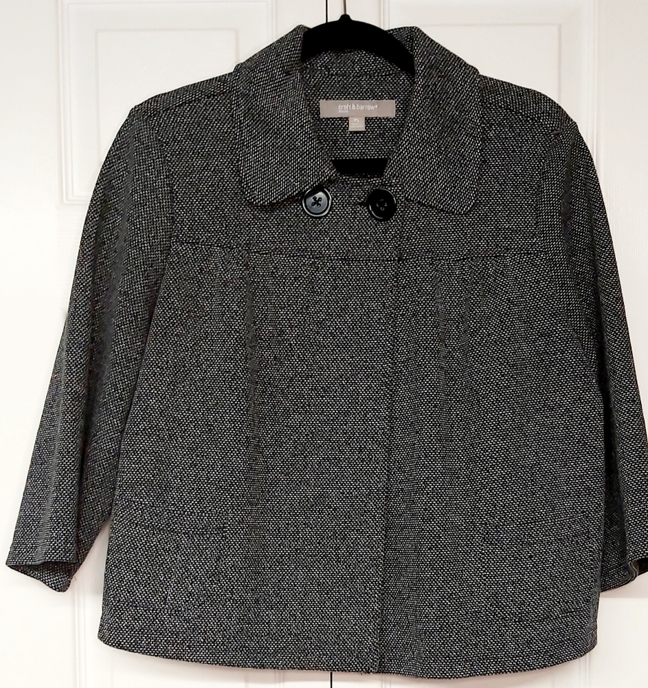 🖤Croft & Barrow Herringbone 2 Button Jacket🖤